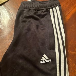 Boys Adias Black Athletic Pants